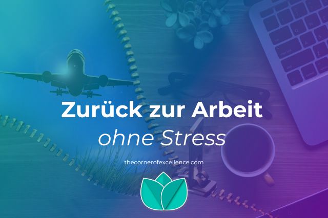 Zurück zur Arbeit ohne Stress zurück auf Arbeit ohne Stress Rückkehr auf Arbeit zurück aus dem Urlaub Reissverschluss Flugzeug Büro