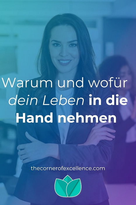 Leben in die Hand nehmen GeschÃ¤ftsfrau