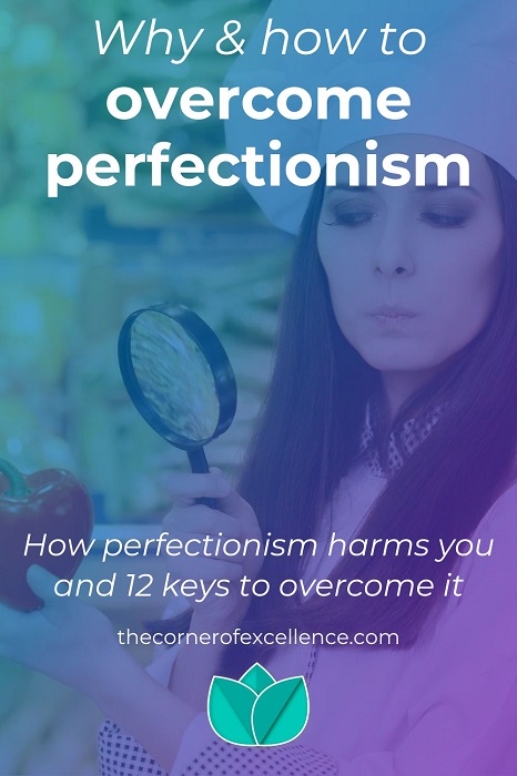 overcome perfectionism perfection perfectionist cook with magnifying glass