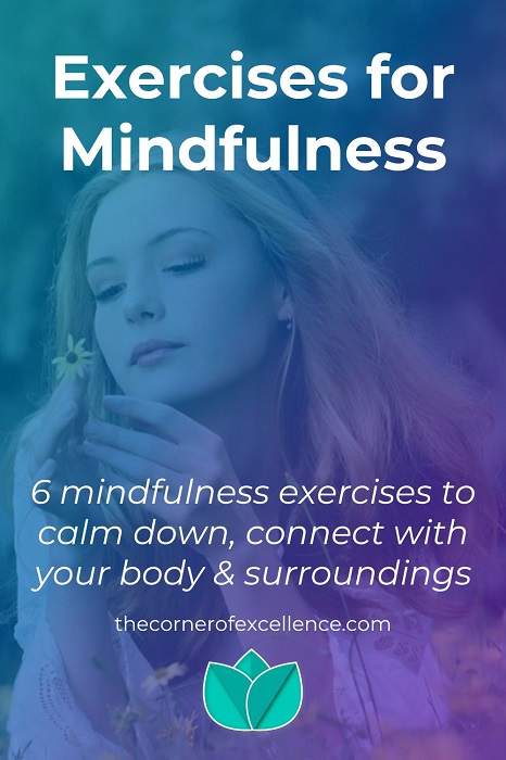 exercises for mindfulness exercises calm down girl looking at flower