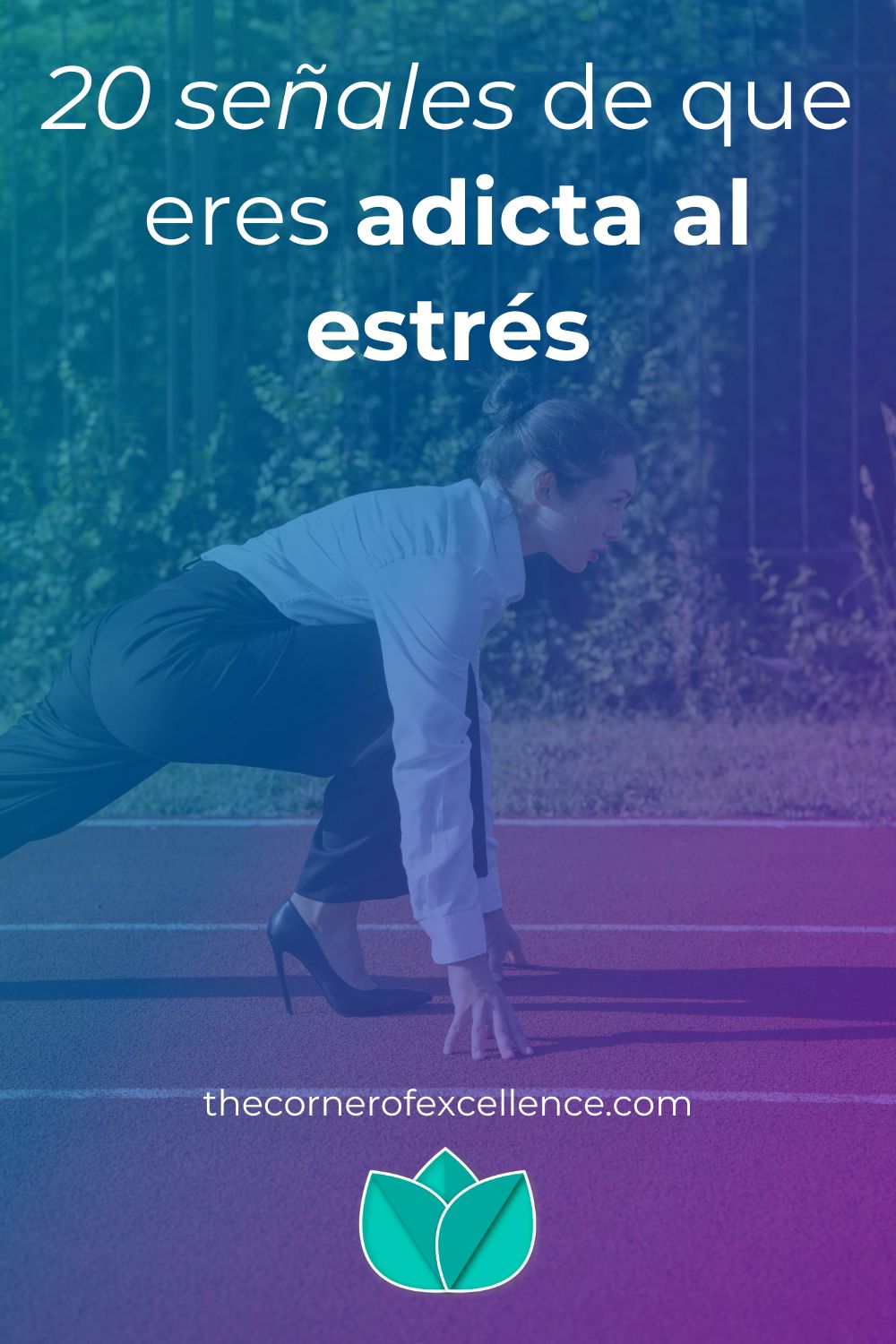adicta al estrés adicto al estrés adicción al estrés estrés crónico mujer corriendo traje