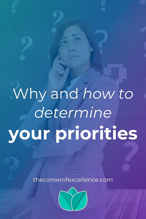 how determine priorities establish priorities decide priorities figure out priorities personal priorities professional woman question marks