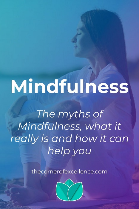 What is Mindfulness how can help myths relaxed woman sea