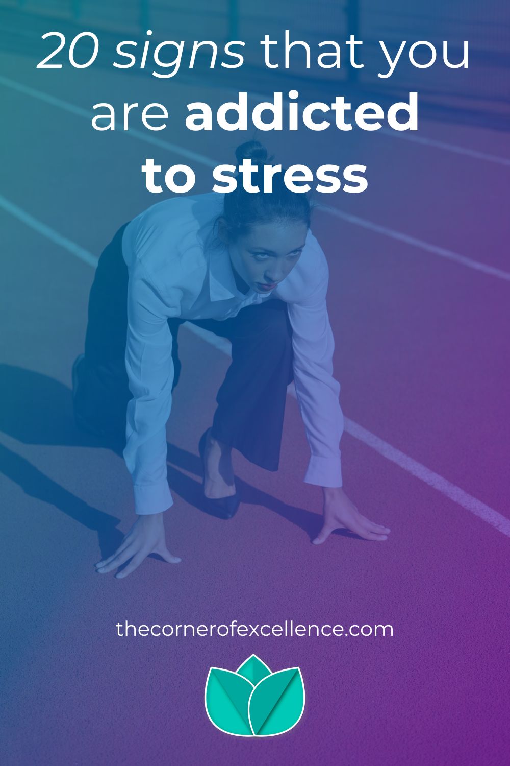 addicted to stress addict stress addiction chronic stress woman running suit