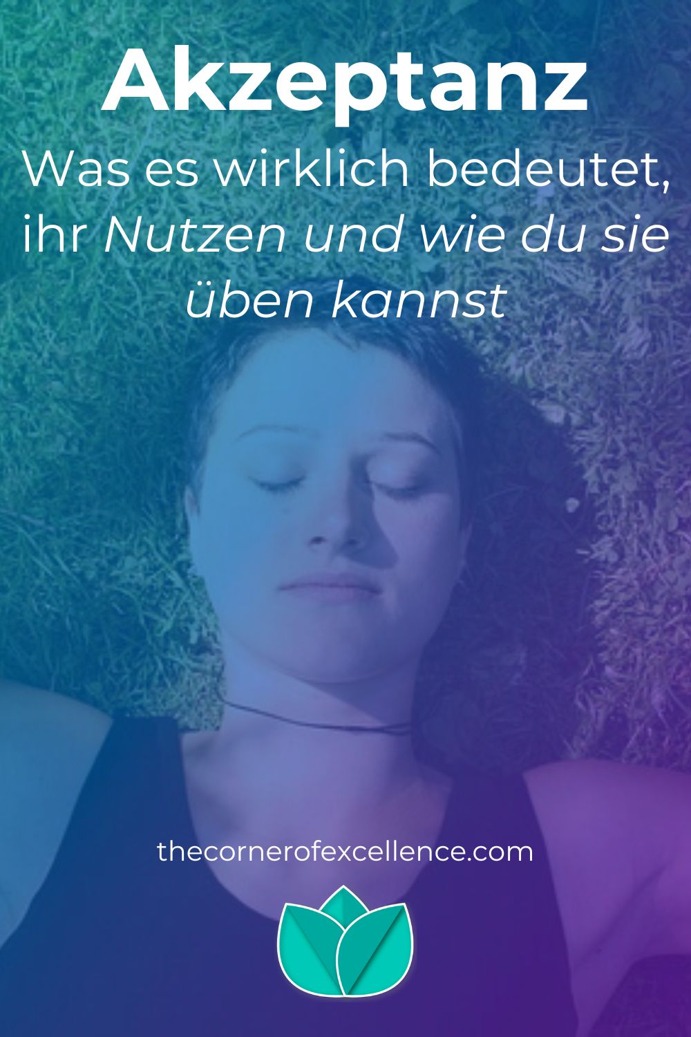 Akzeptanz Nutzen Akzeptanz üben Akzeptanz Vorteile akzeptieren Frau auf Wiese