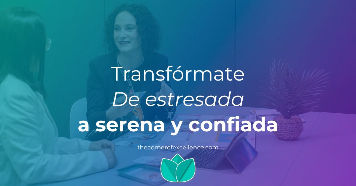 Transfórmate De estresada a serena y confiada reducción del estrés autoconfianza serenidad