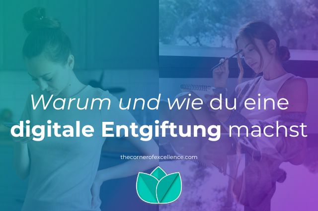 Warum digitale Entgiftung machen wozu digitale Entgiftung machen wie digitale Entgiftung machen digitales Detox digitales Wohlbefinden Frau mit Handy Frau schreibt